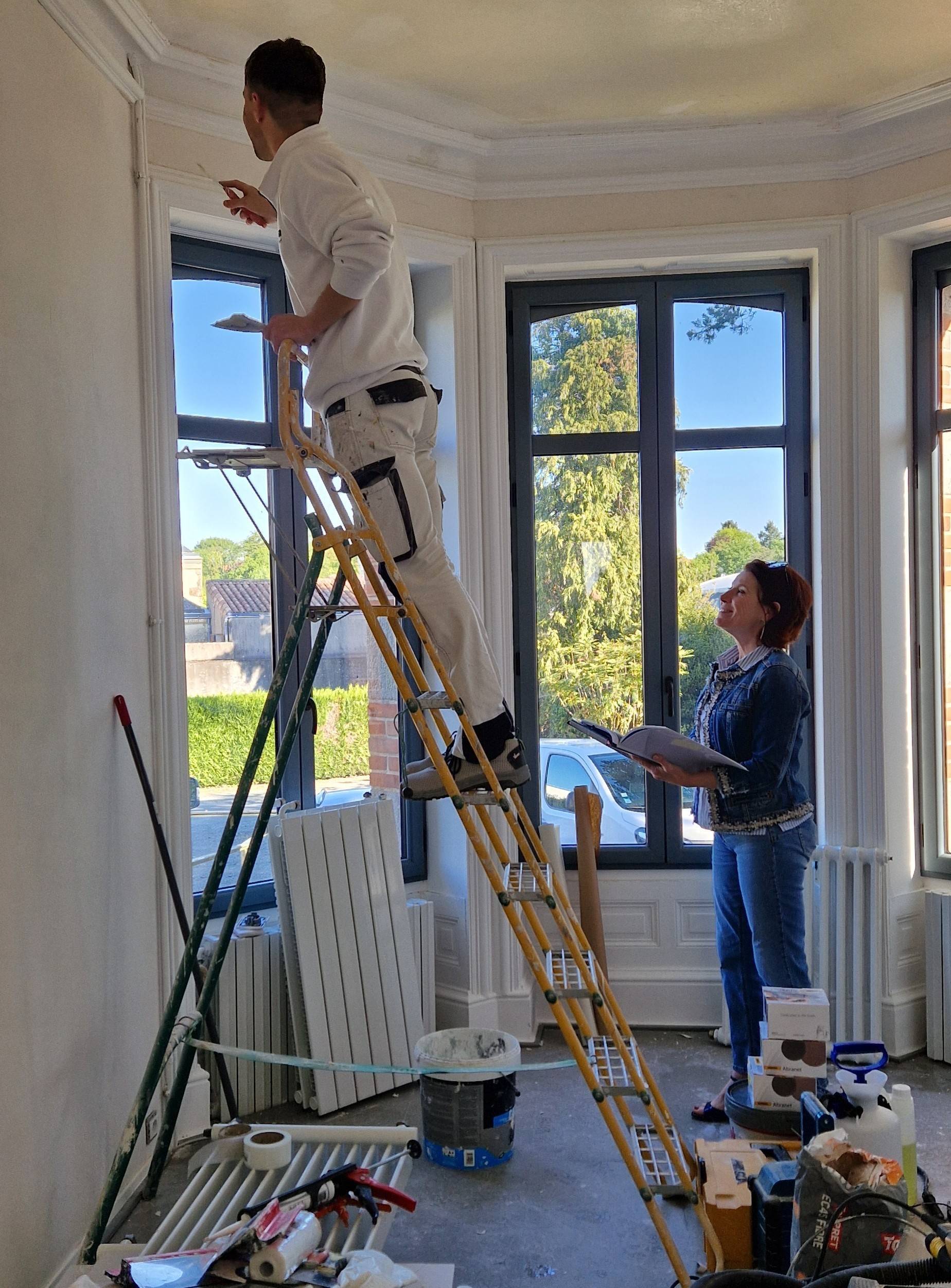 chantier avec Sophie