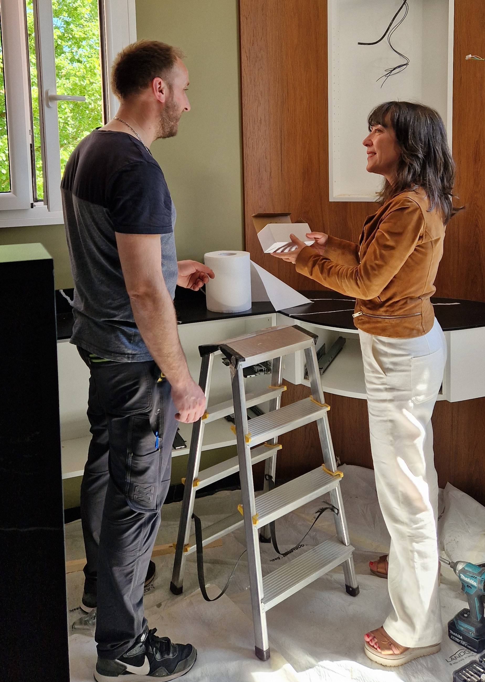 chantier avec Virginie